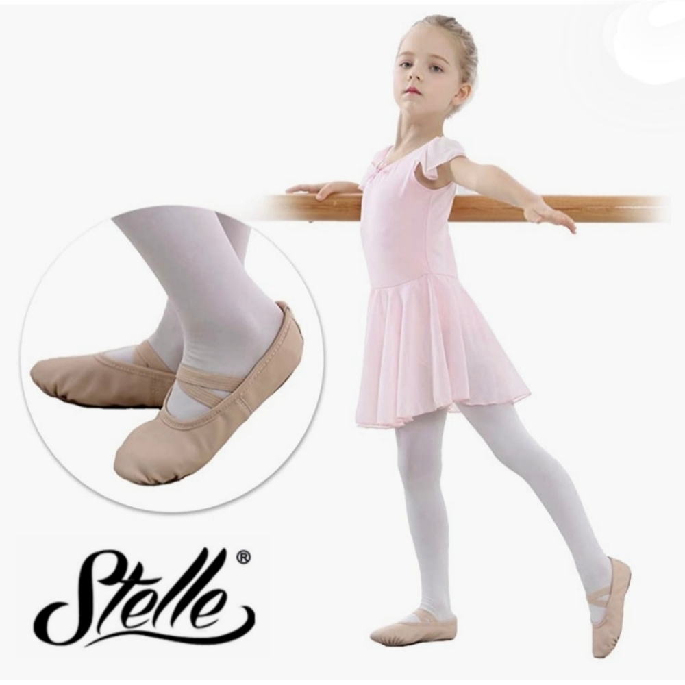 Stelle Girls PU Leather Ballet Shoes (No Drawstring)